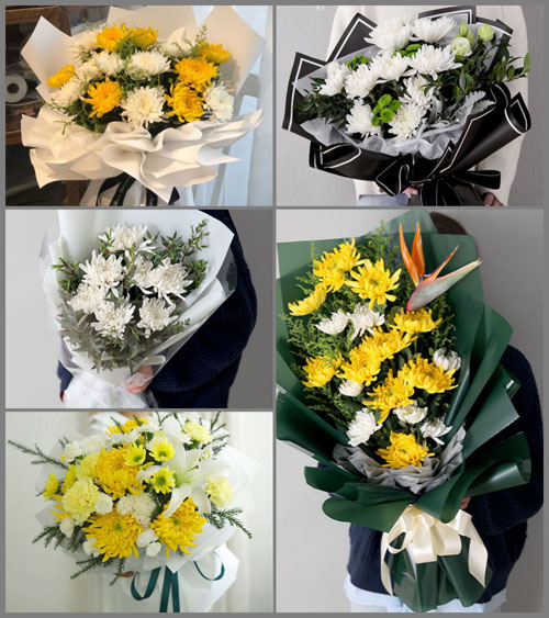 河北石家庄新乐市协神乡白事花束代送